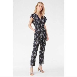 Rebecca Taylor Navy Floral Jumpsuit